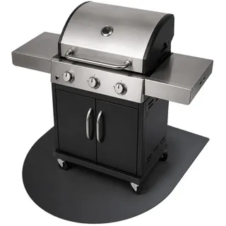 Tulup Grill-Unterlage 80x70 cm schwarz