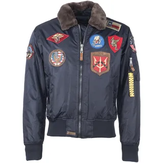 Bomberjacke TOP GUN "Bomberjacke TG20192047", Herren, Gr. XXL, blau (navy), Obermaterial: 100% Nylon NY., Jacken Bomberjacke