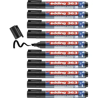 edding 363 Whiteboardmarker schwarz 10 x)