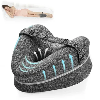 BEAUTRIP Beinkissen | ergonomisches Seitenschläferkissen für optimale Unterstützung | Memory Foam Knie Kissen für Seitenschläfer | Lagerungskissen mit Abnehmbarem und Waschbarem Bezug