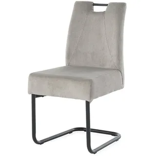 None Freischwinger Rene Cord grau 2er Set