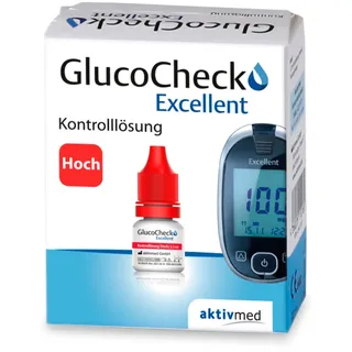 GlucoCheck Excellent Kontrolllösung (hoch) für das Messgerät Lösung 1 ml