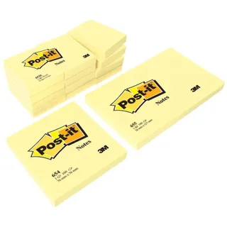 Post-it Haftnotizen, 51 x 76 mm, gelb