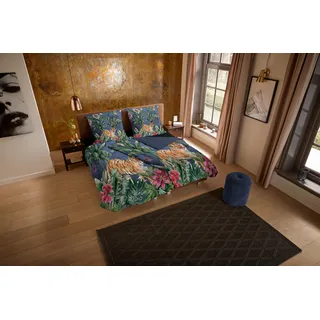 PURE luxury collection Wendebettwäsche »Kane« 2 Stk. tlg. Mikrofaser, 135x200, Pflegeleicht, Reißverschluss, Wendeoptik, Tiger