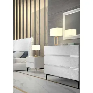 Modern Kommode Holz Sideboard Schrank Schränke Italienische Möbel Kommoden - Weiß
