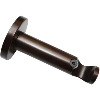 GARDINIA Vorhangstange Träger Chicago 1-läufig Ø 20 mm 8 cm Bronze
