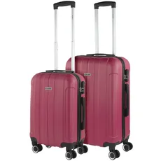 ITACA - Gepäck-Sets, Reisekoffer, Reisekoffer Set, Kofferset, Hartschalenkoffer, Trolley-Set, Luggage - Große Auswahl an Koffer & Trolleys für jede Reise! 771115, Erdbeere