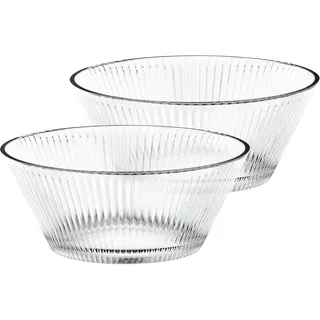 Nachtmann Schalen 2er Set, 15 cm Aperitivo, 105576, Snackschalen aus Kristallglas, Glasschalen spülmaschinenfest