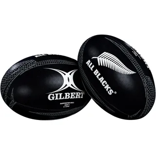 Gilbert Neuseeland Rugbyball, Schwarz, Größe 5
