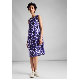 STREET ONE Damen A144094 Print Kleid ärmellos, violet blue, 36