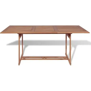 vidaXL Gartentish 180x90x75 cm Teak Massivholz - Braun