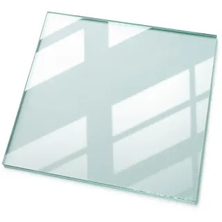 Tulup Tischplatte transparent 60x60 cm , Transparent , Glas , Rund , 60x0.4x60 cm , Esszimmer, Esstische, Tischsysteme