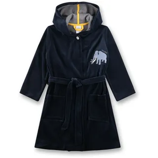 Sanetta Jungen-Bademantel blau Mammut | Hochwertiger und kuscheliger Bademantel aus Nicki für Jungen.