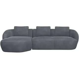 flexlux »Torino, rund, L-Form, Sofa-Ecke mit Recamiere, Longchair-Sofa« Modernes, organisches Sofa-Design, Kaltschaum, Wellenunterfederung,