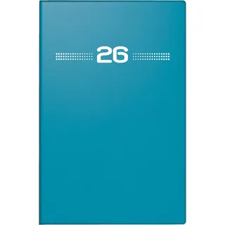 Rido Taschenkalender I 7,2x11,2cm 1 Woche/Seite Kunststoff, petrol