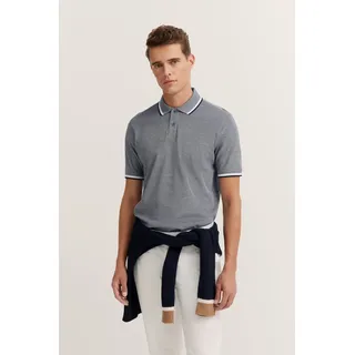 bugatti Poloshirt aus Baumwolle, blau