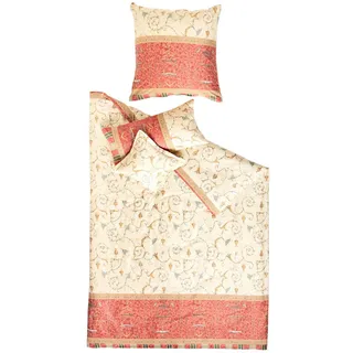 Bassetti 9236936 Bettwäsche, Oplontis V8, Satin, 200 x 135 x 0,5 cm, rot