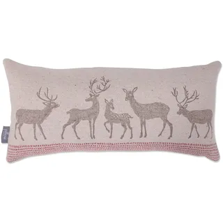 Pillow Perfect Dekokissen für den Innenbereich, Wald, Hirsch, natürlich, rechteckig