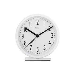 hama Wecker Skye weiß Kunststoff 12,0 cm, Ø 11,2 cm
