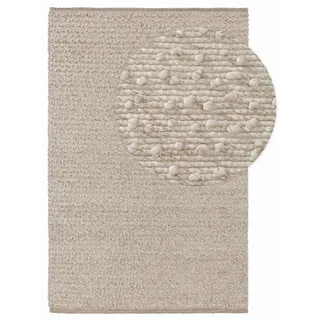 benuta Pure Wollteppich Lana Beige 160x230 cm , Textil , Beton Optik , Rechteckig , 160x230 cm , pflegeleicht , Teppiche und Böden, Teppiche, Schafwollteppiche
