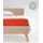 Spannbettlaken Mako-Satin 160 x 200 cm rot
