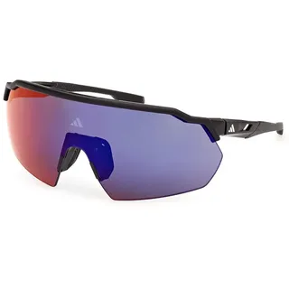 Adidas Sport Cmpt Shield Polarisierte Sonnenbrille - Matte Black / Gradient Or Mirror Violet - One Size