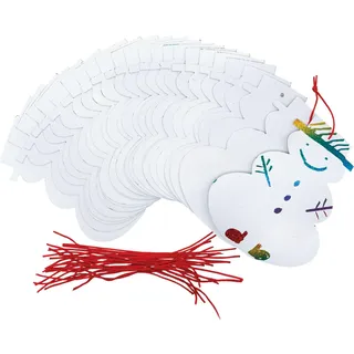 Colorations Schneemann Scratchkarten Bastelset - Winter Deko 24 Stück