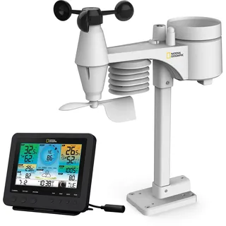 National Geographic WLAN-Farbwetterstation mit 7-in-1-Profi-Sensor