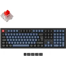 Keychron K10 Pro QMK/VIA Benutzerdefinierte drahtlose mechanische Tastatur RGB Hot-Swap Rote Schalter ISO-Layout RGB-Hintergrundbeleuchtung