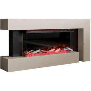 Mirjan24 Kommode Haga mit Kamin , Kaschmir , Holzwerkstoff , Rechteckig , 120x56x24 cm , Kleinmöbel, Kommoden, Kommoden