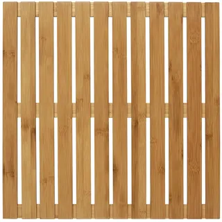 Wenko Badematte Bambus Beige 50 x 50 cm
