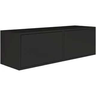 Selsey TV-Lowboard 100 x 30 x 30 cm Schwarz Spanplatte