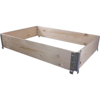 upyard Hochbeet Palettenrahmen Eco 120 x 80 x 16 cm Weiß