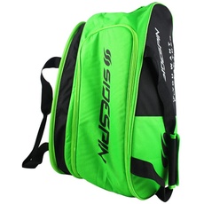 SideSpin Einzel-Schlägertasche, Grün, für 2 Padelschläger, Erwachsene, Unisex, Grün