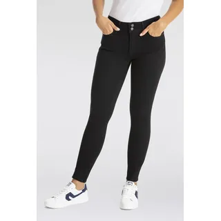 Levi's 711 Skinny Jeans in Schwarz mit Doppelknopf-W28 / L30