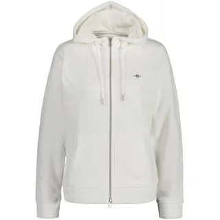 GANT Damen Rel Shield Full Zip Hoodie Kapuzenpullover, Eggshell, 3XL EU