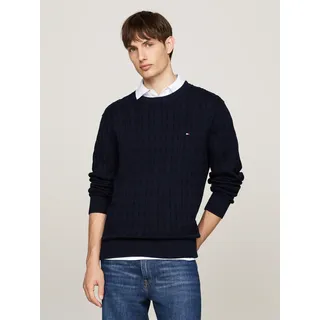 Tommy Hilfiger Strickpullover »CLASSIC CABLE CREW NECK« TOMMY HILFIGER Desert Sky L