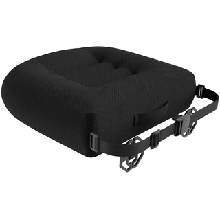 Sitzauflage/Sitzerhöhung Auto, Sitzkissen/Stuhlkissen 40x40 Bürostuhl Ergonomisch Orthopädisches Sitzkissen für Esstisch Stühle/Bürostuhl/Rollstuhl/Gartenstühle/Sofa Rücken Sitzkissen (A black)