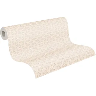 A.S. Création Art Deco Tapete Trendwall 2 Vliestapete rosa beige matt glänzend fein strukturiert 379572 37957-2