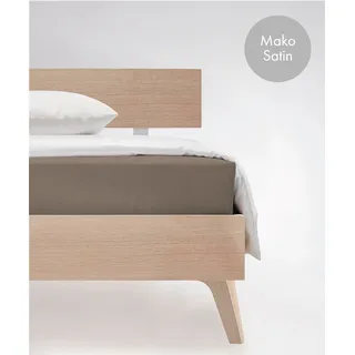 Colours 009100 Mako-Satin 180 x 200 cm taupe