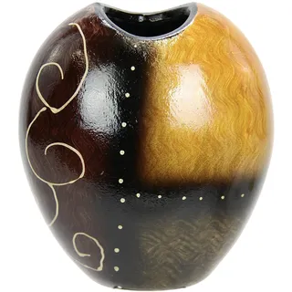 Flair Flower Keramik-Vase Deko, Bauchig, Braun, Rund, Geblümt, Hochzeit, Feiertage, Festival, Jahreszeiten, Liebe, Natur