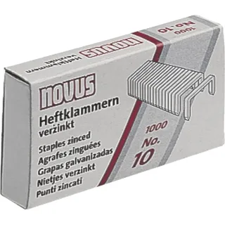 Novus Heftklammern No.10 Silber 1000 St.