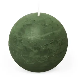 Spaas Rustikale Kugelkerze 80 mm 24St. - dunkelgrün