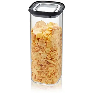 GEFU Pantry Vorratsdose schwarz 11 cm x 11 cm x 26 cm 1,9 l