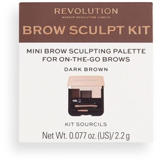Bild von Makeup Revolution Brow Sculpt Kit Dark 2,2g