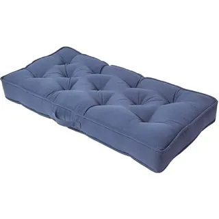 Homescapes Sitzauflage für Zweisitzer-Sofa 100 x 48 cm Dunkelblau