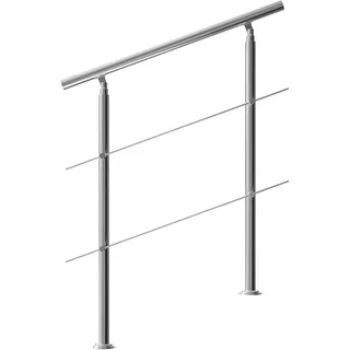 Treppengeländer Edelstahl 100cm 2 Streben
