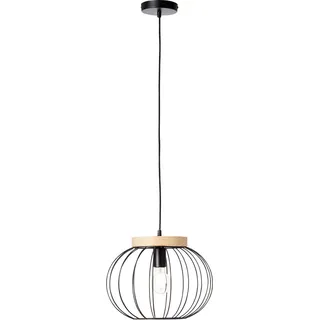 Brilliant Pendel Sorana FSC®-Holz Kabel kürzbar Schwarz - Holzfarbend