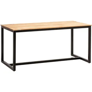 Mid.you Esstisch , Akaziefarben , Holz , Akazie , massiv , rechteckig , U-Form , 100x76x200 cm , Holzmöbel, Holztische, Esstische Holz, Massivholztische