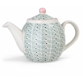 Bloomingville Maya Teekanne 1,2 l – Skandinavisches Design aus Steingut, grün glasiert, spülmaschinen- & mikrowellengeeignet, stilvoll & funktional für den Teegenuss